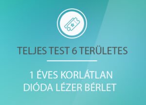 Teljes test 6 területes 1 éves korlátlan Dióda lézer bérlet